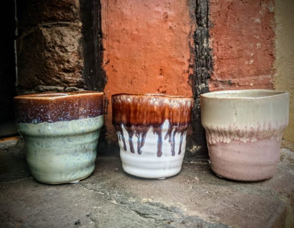 Earthy Trio of Glazed Pots