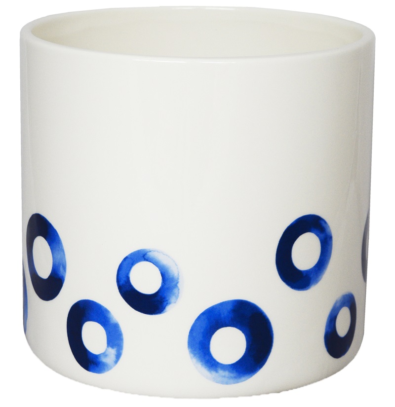 Blue Spotted Pot